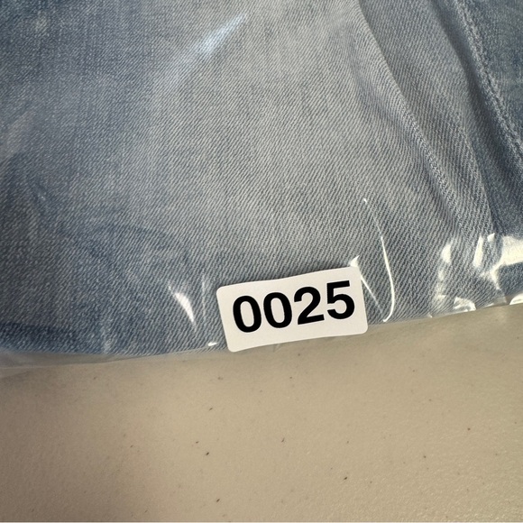 MOTHER Insider Crop Step Fray Jeans Blue Size 25 Raw Hem Some Marks - Picture 15 of 16